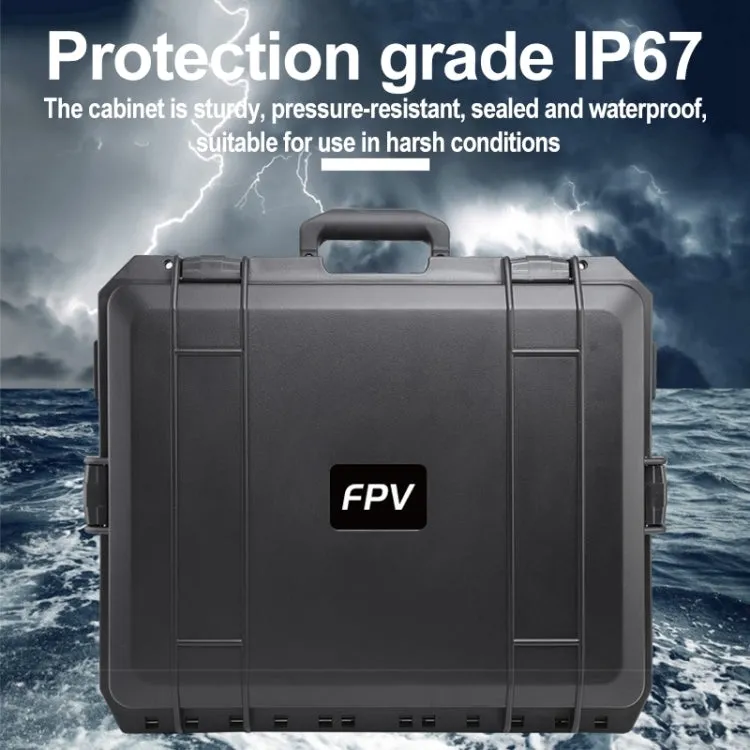 For DJI FPV Waterproof Explosion-proof Suitcase Portable Storage Box Case Travel Carrying Bag, No Disassembly Propeller