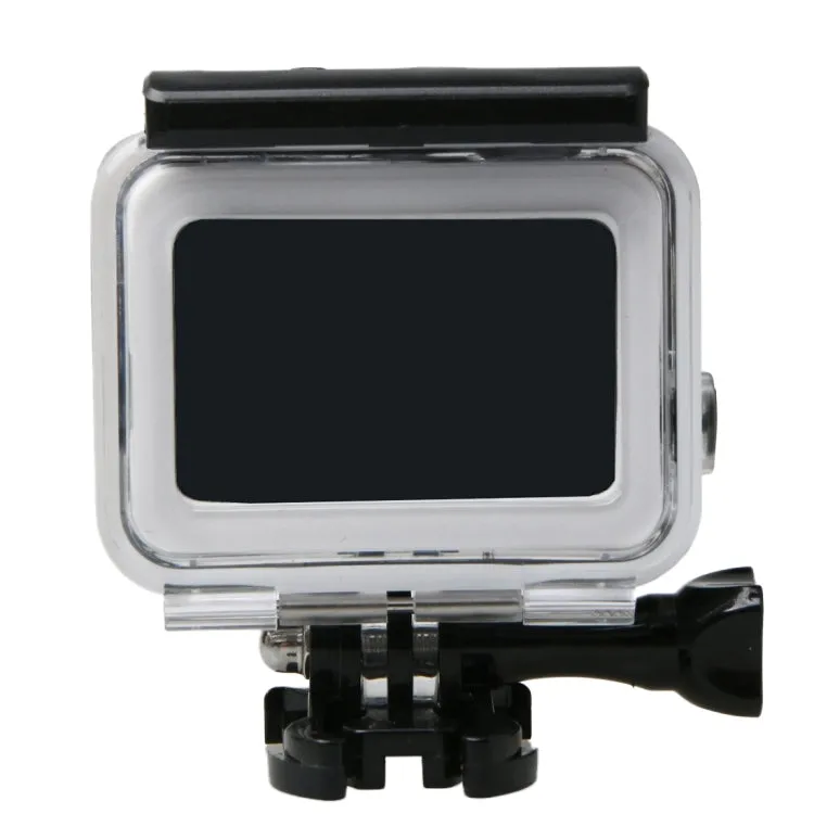 For GoPro HERO6 /5 Black 60m Underwater Waterproof Housing Diving Case with Touch Screen Back Door & Filter / Buckle Basic Mount & Screw, No Need to Disassemble Lens