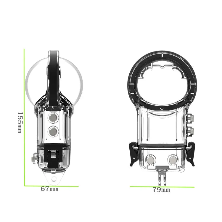 For Insta360 X3 Camera Waterproof Case Sealed Diving Shell (Neutral Without Logo)