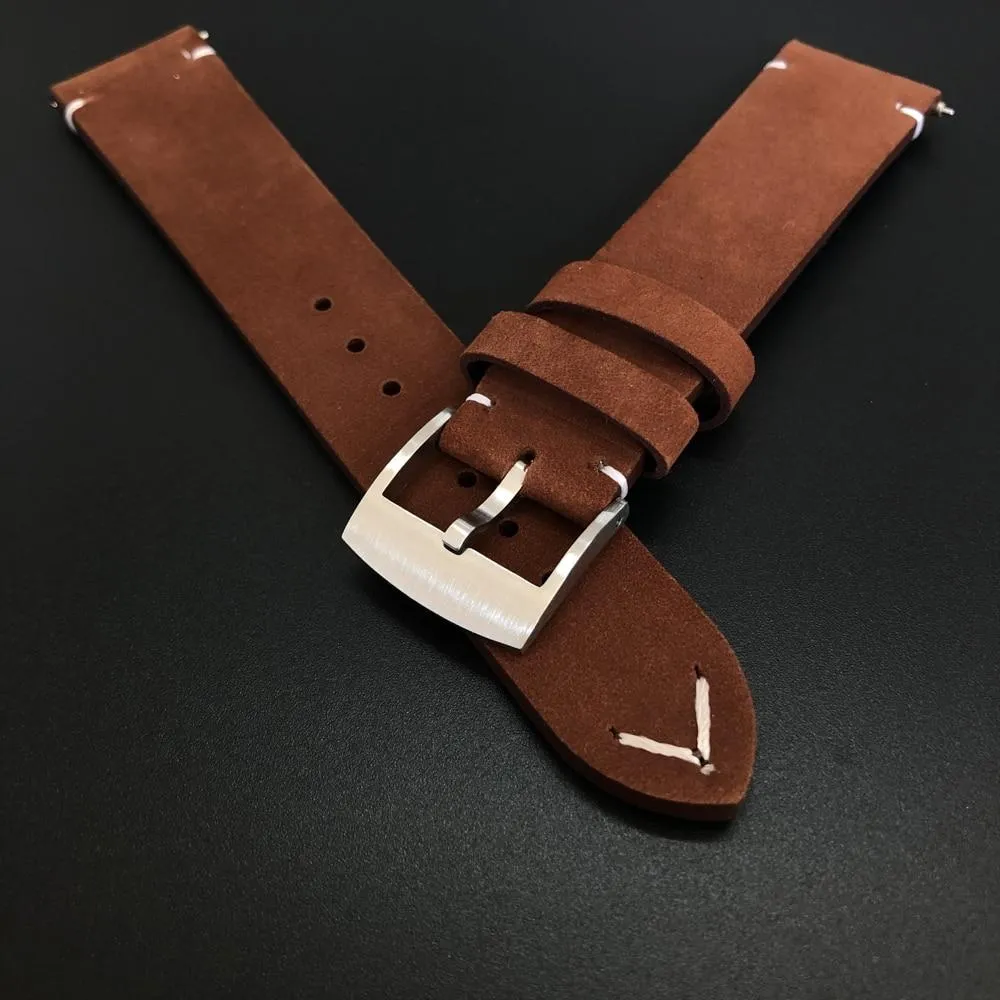 Frosted Leather Watch Strap Watch Band