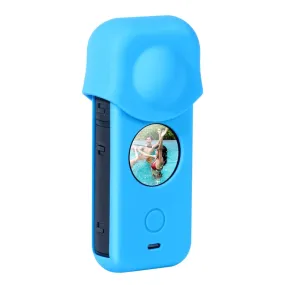 Full Body Dust-proof Silicone Protective Case for Insta360 ONE X2(Blue)