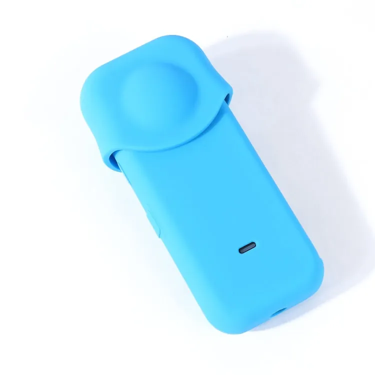 Full Body Dust-proof Silicone Protective Case for Insta360 ONE X2(Blue)