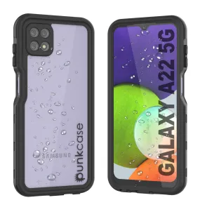 Galaxy A22 5G Waterproof Case PunkCase StudStar Black Thin 6.6ft Underwater IP68 Shock/Snow Proof