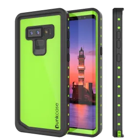 Galaxy Note 9 Waterproof Case, Punkcase Studstar Light Green Thin Armor Cover