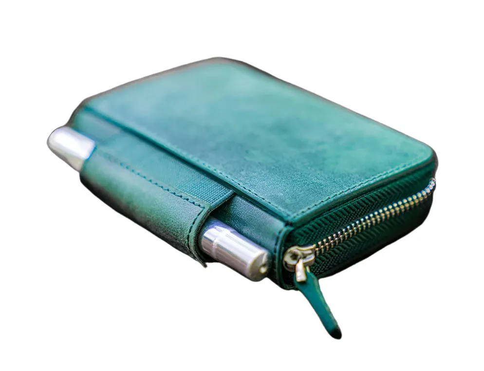 Galen Leather - EDC Wallet - Crazy Horse Forest Green