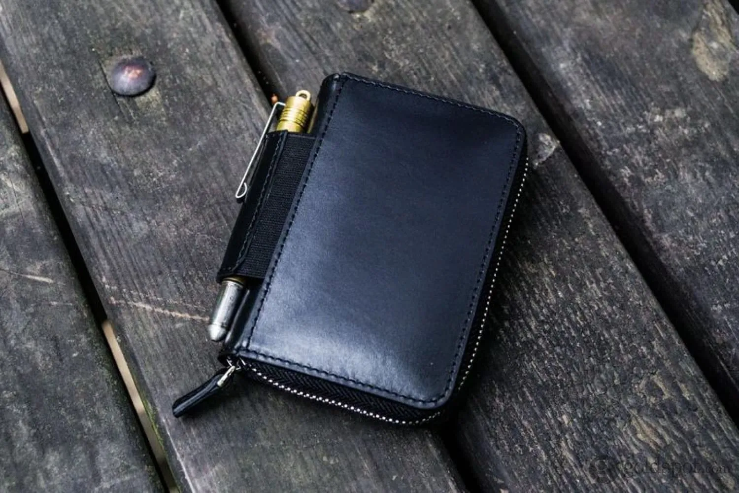 Galen Leather EDC Wallet in Black