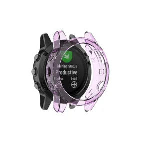 Garmin Fenix 5 / 5 Plus transparent cover - Transparent Purple