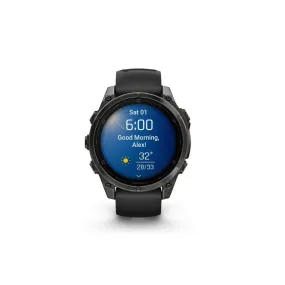 Garmin Fenix 8, 47mm, AMOLED, Sapphire, Carbon Grey Titanium and Black with Black and Pebble Grey Band