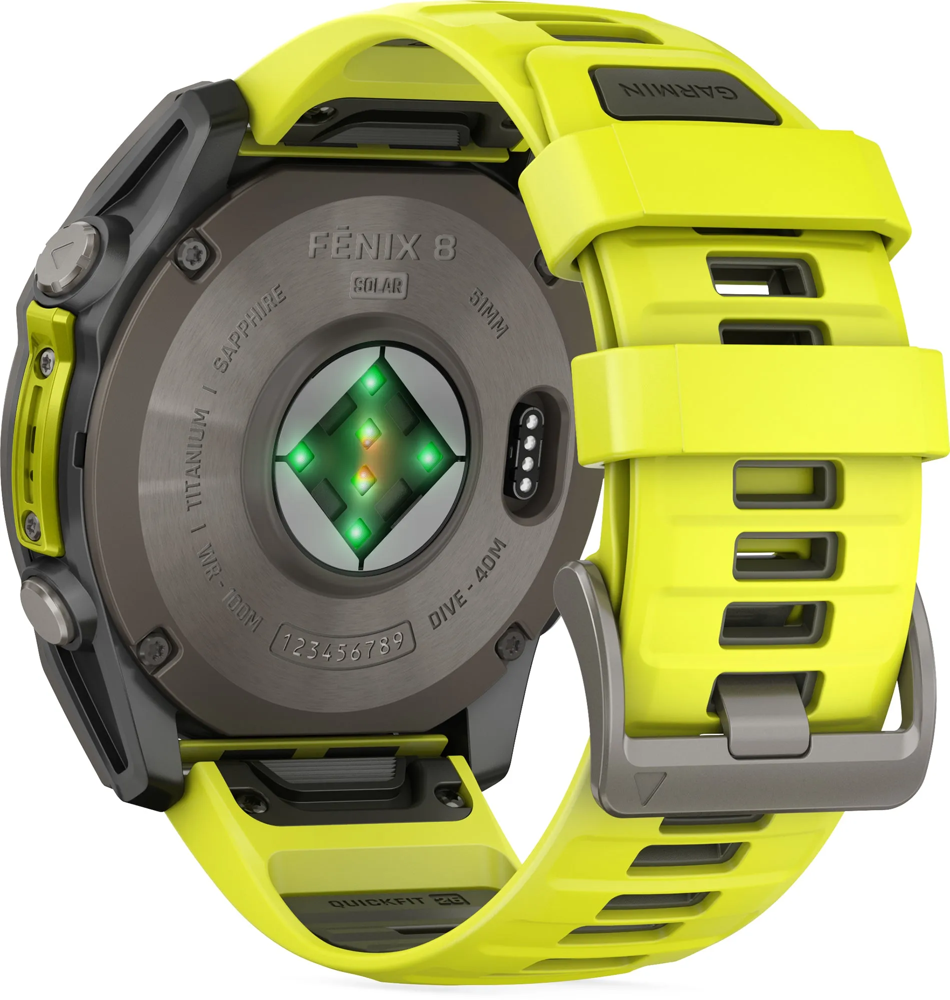 Garmin Fenix 8 Sapphire SOLAR 51mm Multisport Watch - Yellow