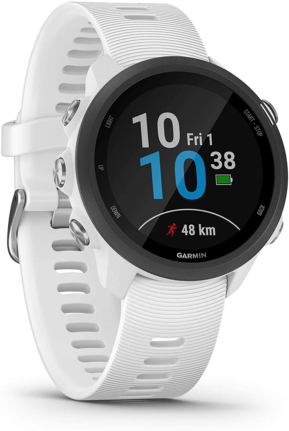 Garmin Forerunner 245 GPS Running Smartwatch (010-02120-21, Black/Pink/Teal)