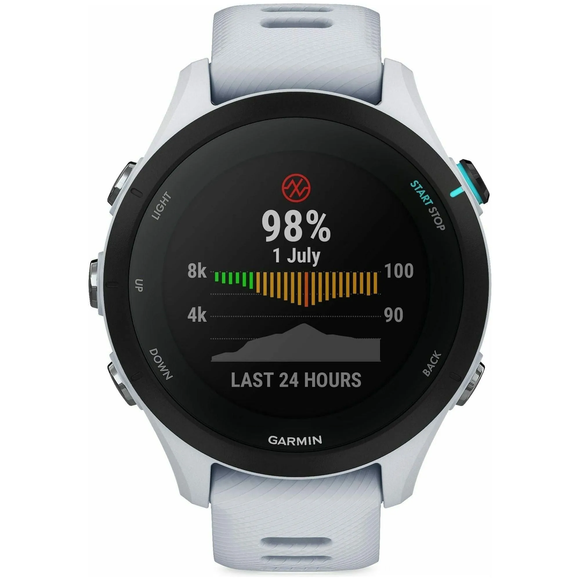 Garmin Forerunner 255S Music HRM With GPS Watch - White