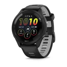 Garmin Forerunner® 265 Black Bezel and Case with Silicone Band