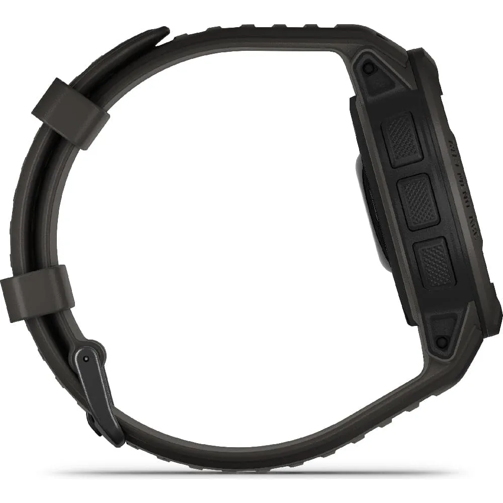 Garmin Instinct 2 SOLAR, Rugged GPS Smartwatch, Built-in Sports Apps and Health Monitoring, Solar Charging and Ultra tough Design Features, Graphite