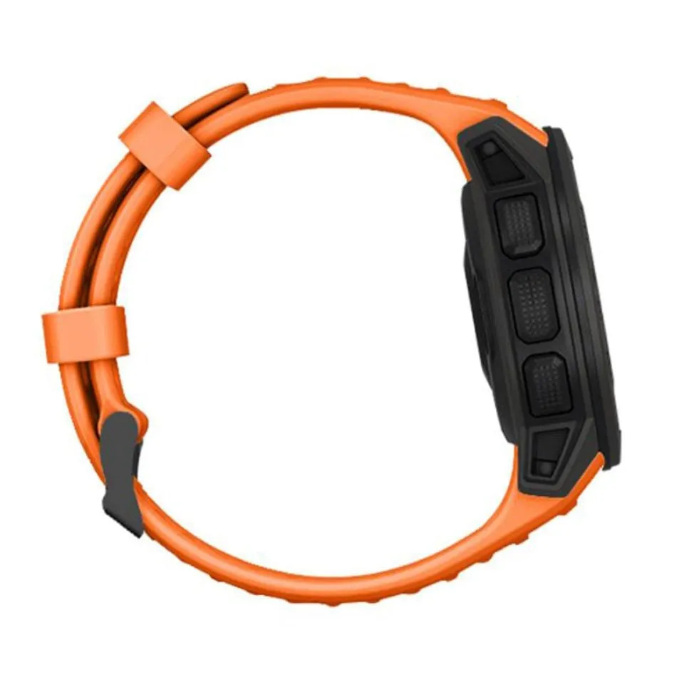 Garmin Instinct 22mm Silikone Rem m. Stifter - Orange