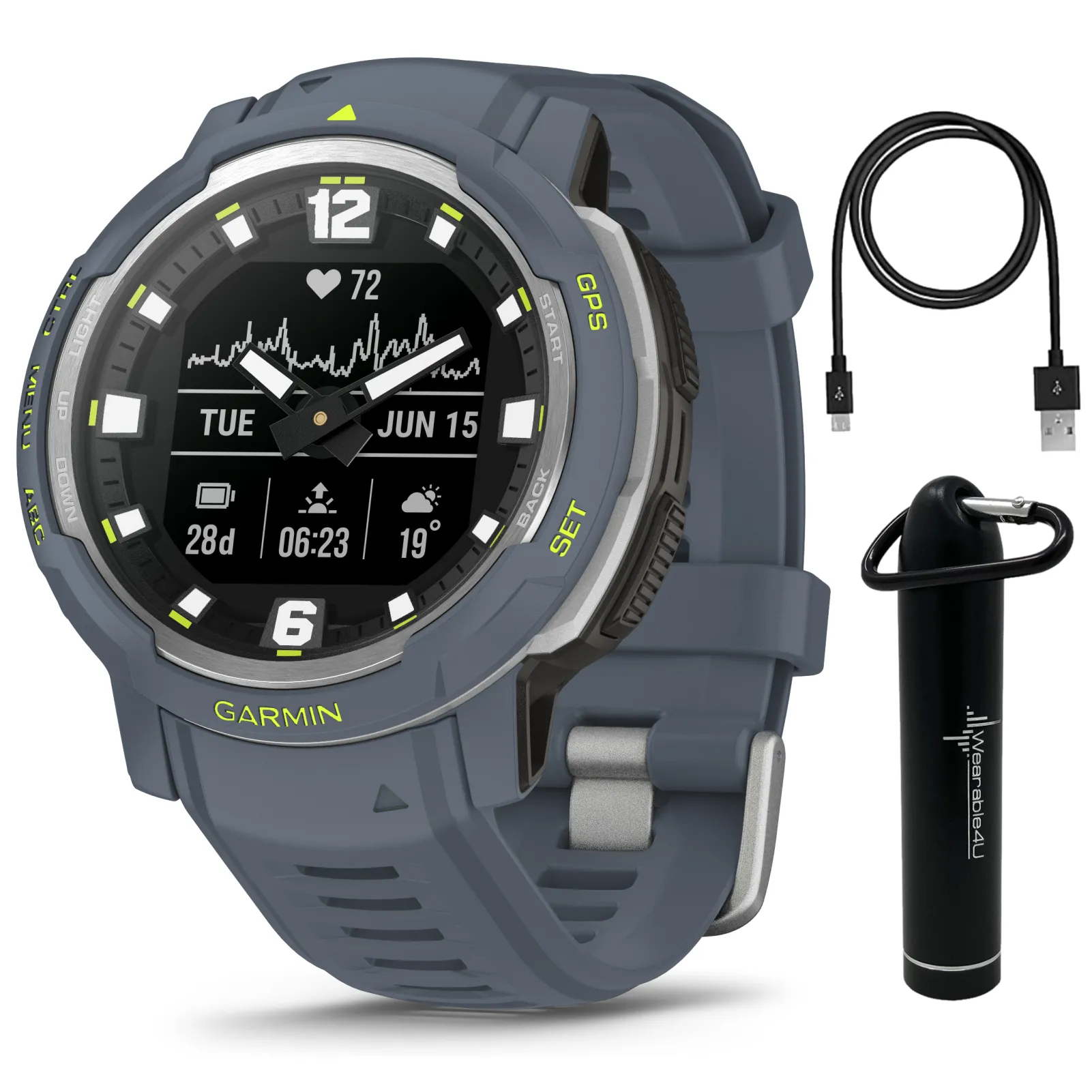 Garmin Instinct Crossover Series Hybrid Rugged Smartwatch