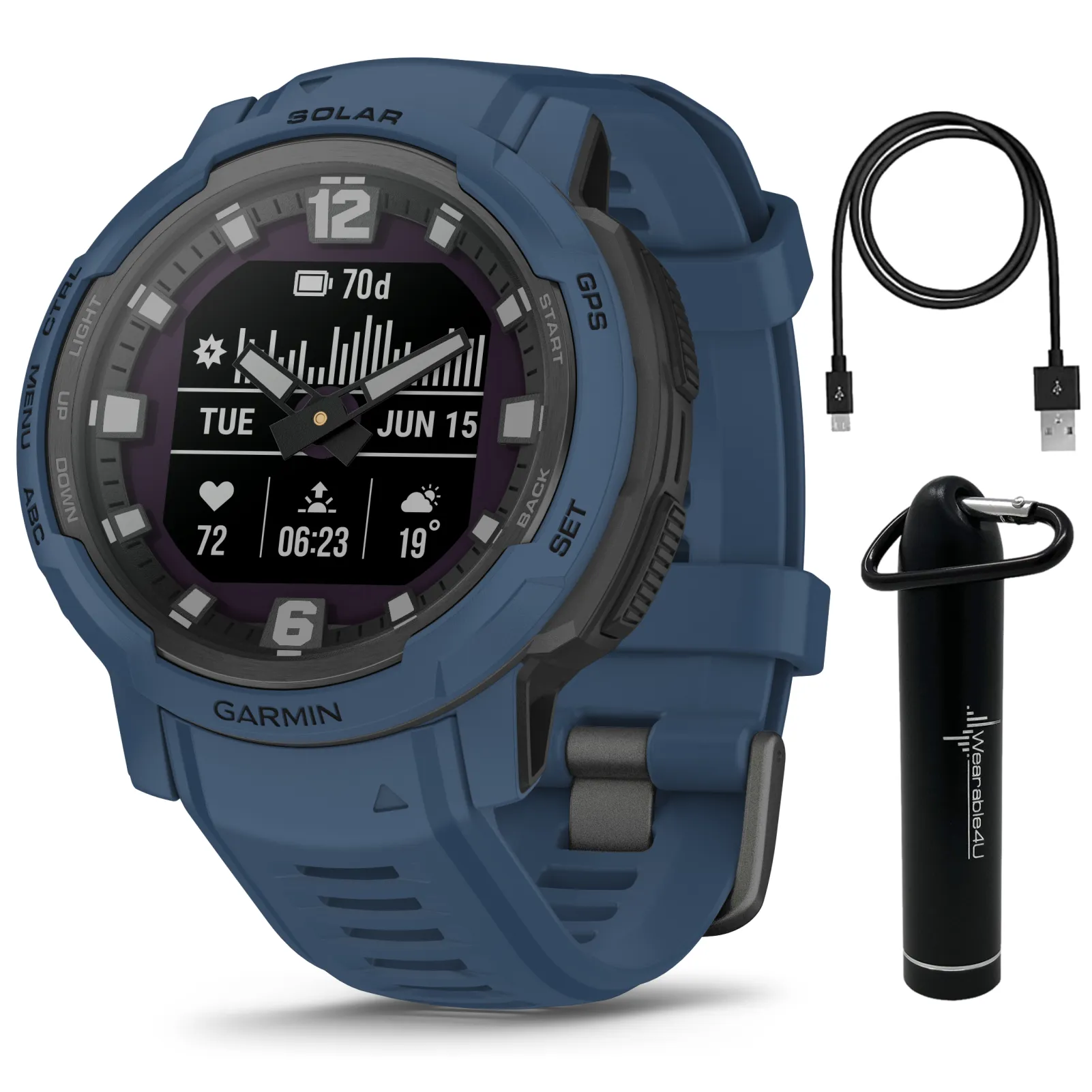 Garmin Instinct Crossover Series Hybrid Rugged Smartwatch