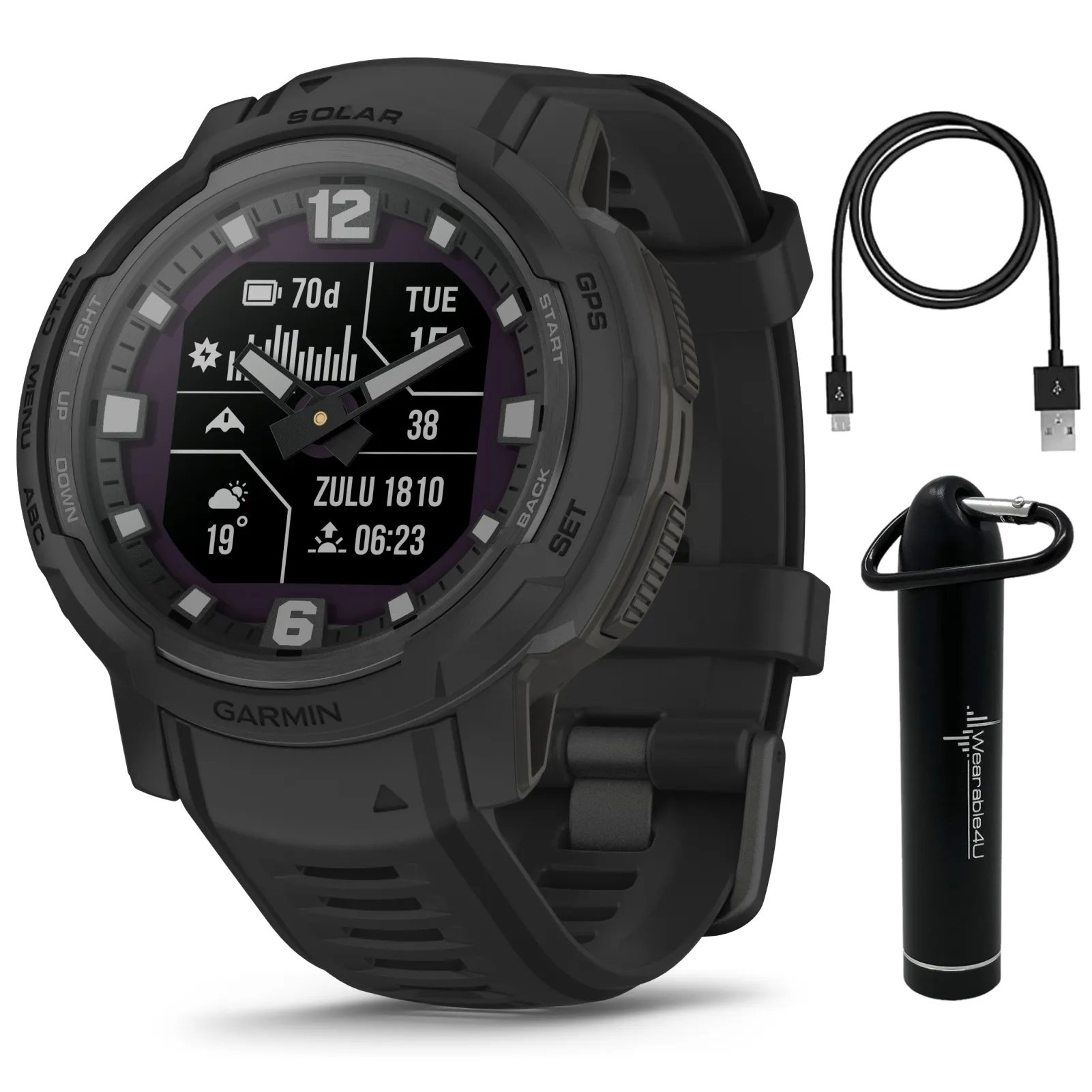 Garmin Instinct Crossover Series Hybrid Rugged Smartwatch