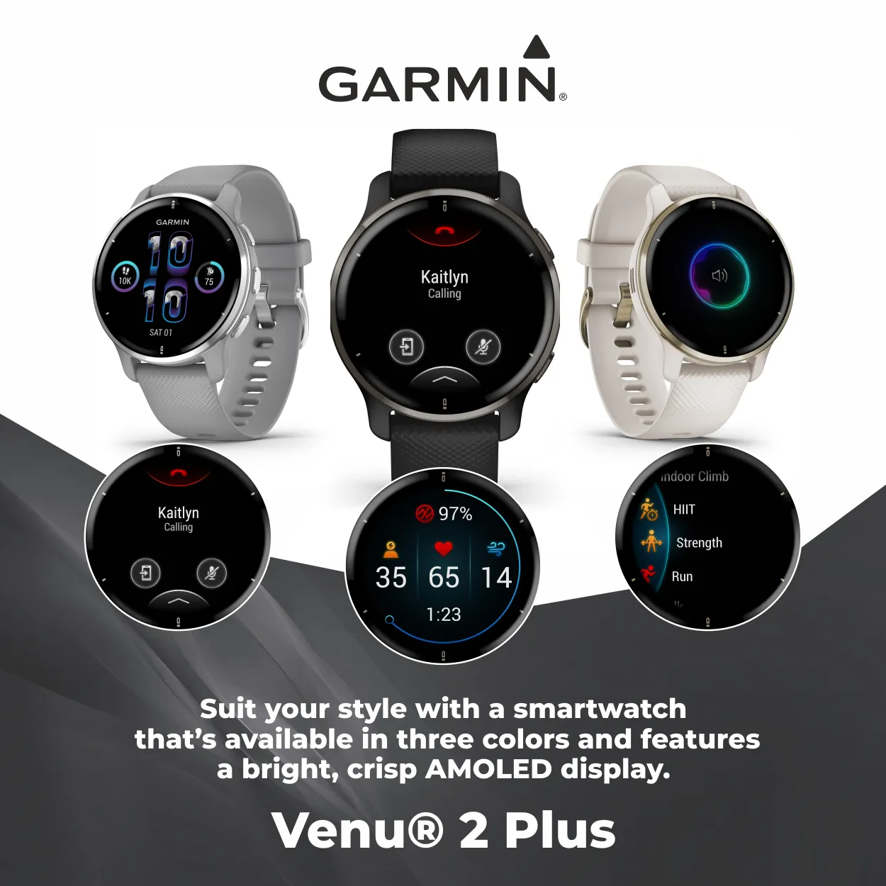 Garmin Venu 2 Plus GPS Multisport Smartwatch (010-02496-00)