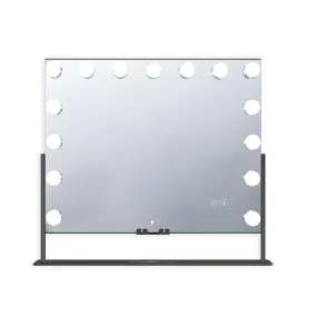 Gilded Tri-Tone LED Makeup Mirror W/ Bluetooth Speakers