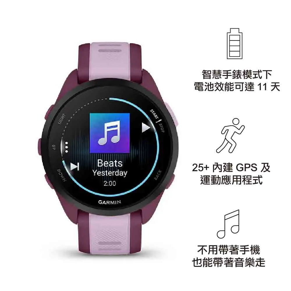 GPS 智慧心率進階跑錶 Forerunner 165