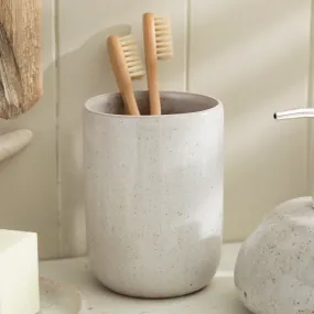 Grey Stone Ceramic Toothbrush Holder