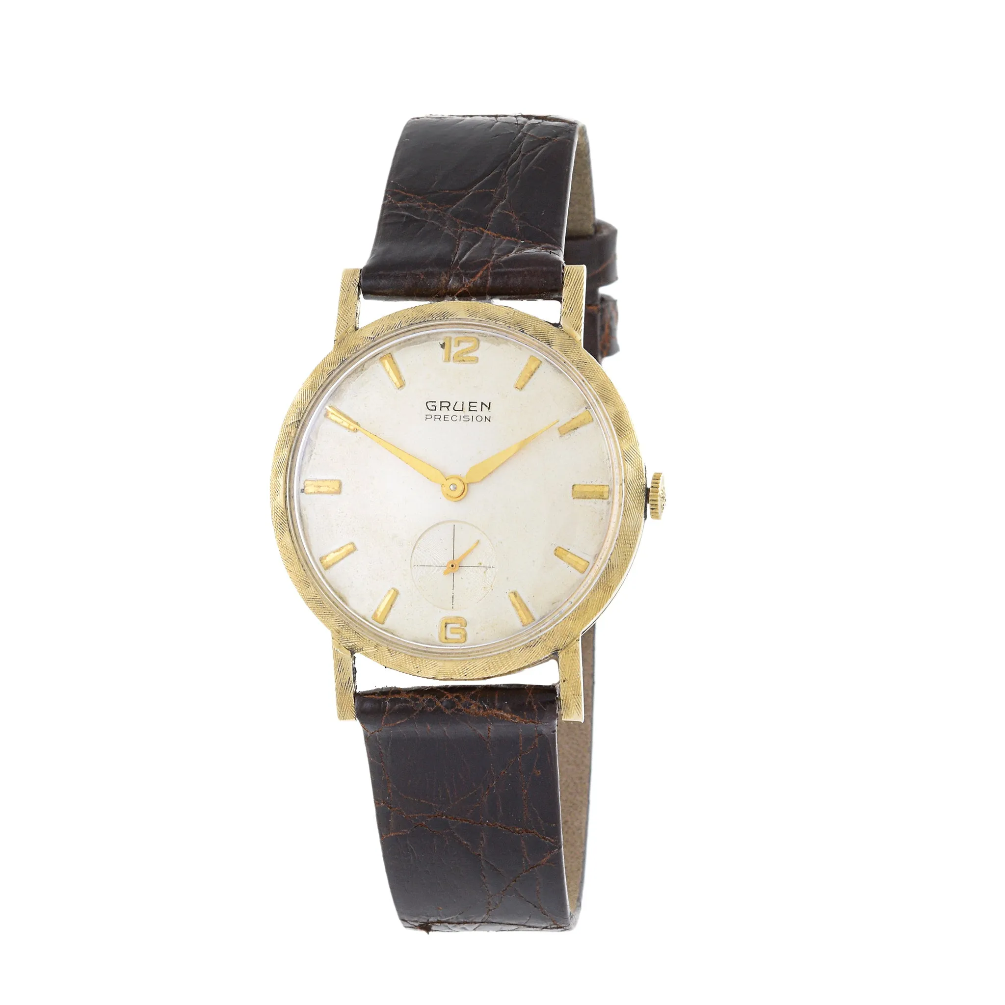 Gruen Precision 14K Yellow Gold Manual Wind Watch