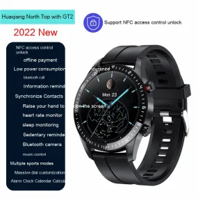 GT2 Smart Watch NFC Access Control Bluetooth Calling Sports Waterproof Monitoring Heart Rate Cross-border External Order