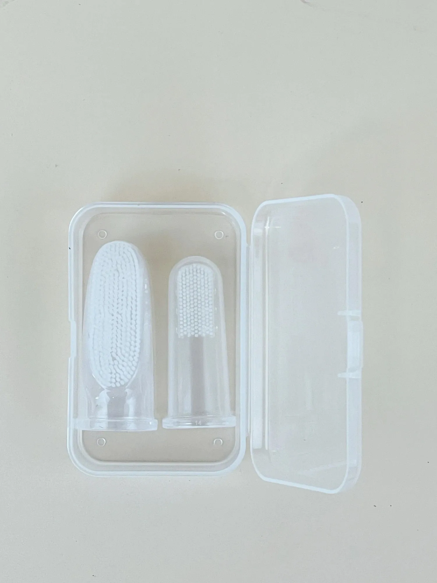 Haakaa Silicone Finger Toothbrush Set 2pcs (Small & Large)