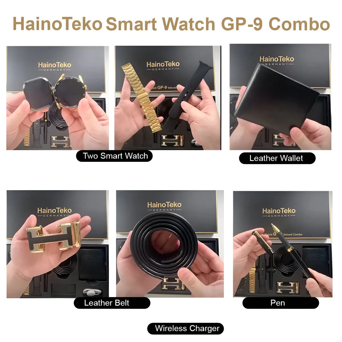 Haino Teko Smart Watch GP-9 Valued Combo