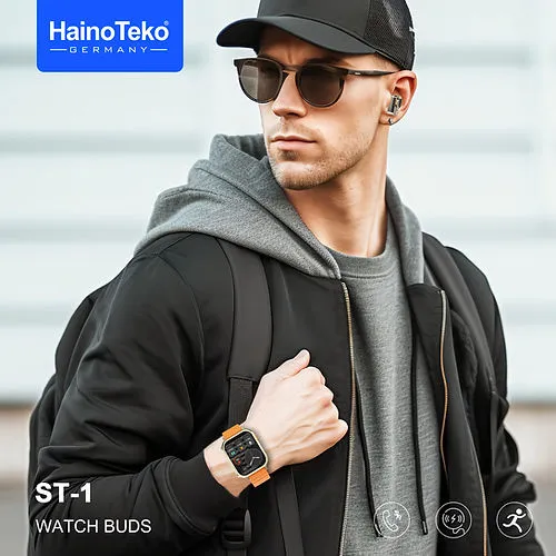 Haino Teko Watch Buds ST-1 with AMOLED Display (Watch   Earbuds)