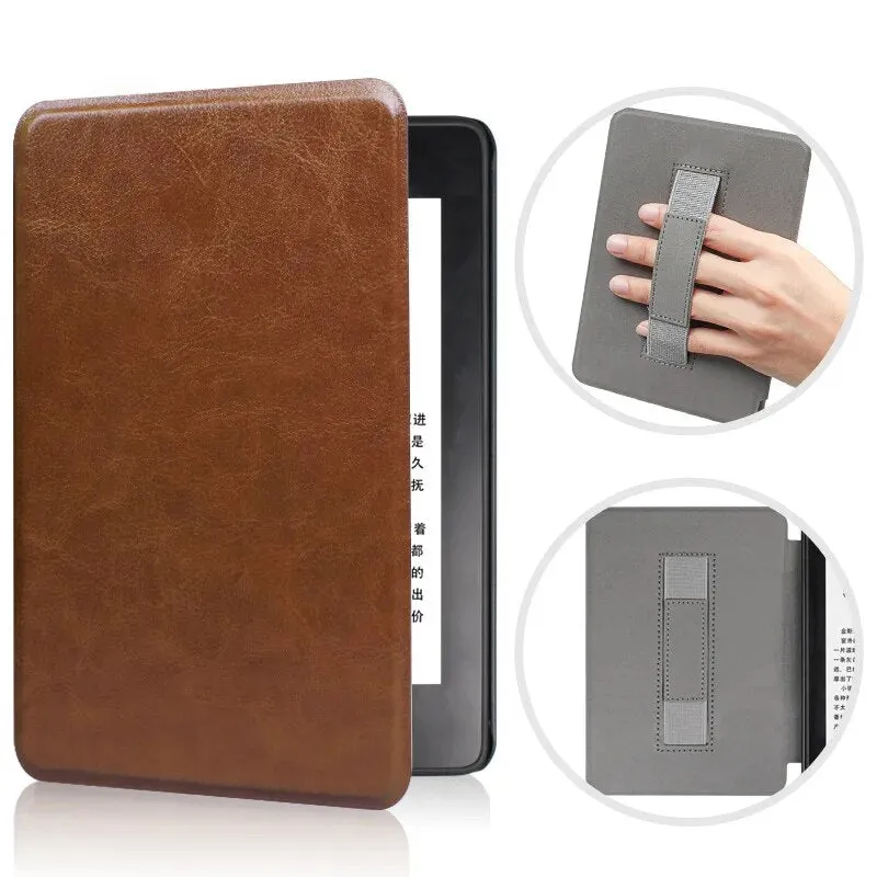 Handheld E-book Case Leather Smart Case For Kindle