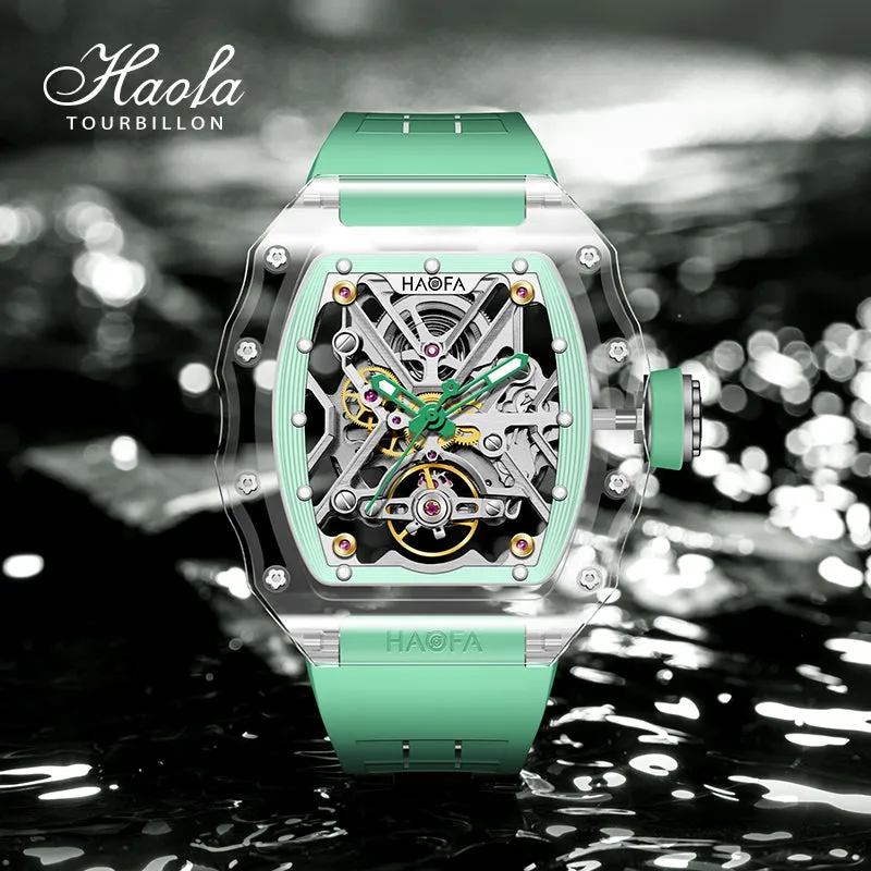 HAOFA All K9 Crystal Automatic Mechanical Watches Model 2202