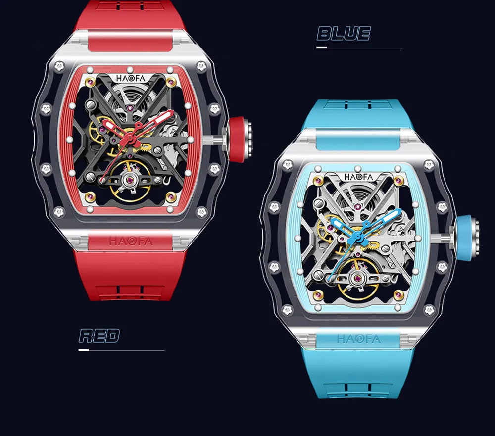 HAOFA All K9 Crystal Automatic Mechanical Watches Model 2202