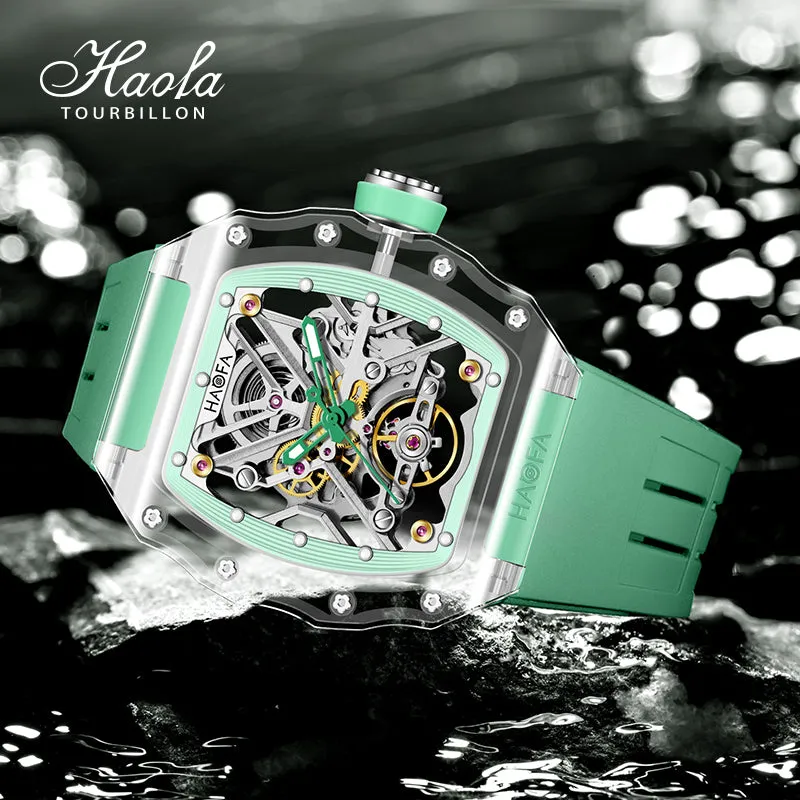 HAOFA All K9 Crystal Automatic Mechanical Watches Model 2202