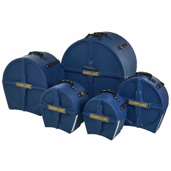 Hardcase HPJAZZDB 5 Piece Jazz Drum Case Set (Dark Blue)