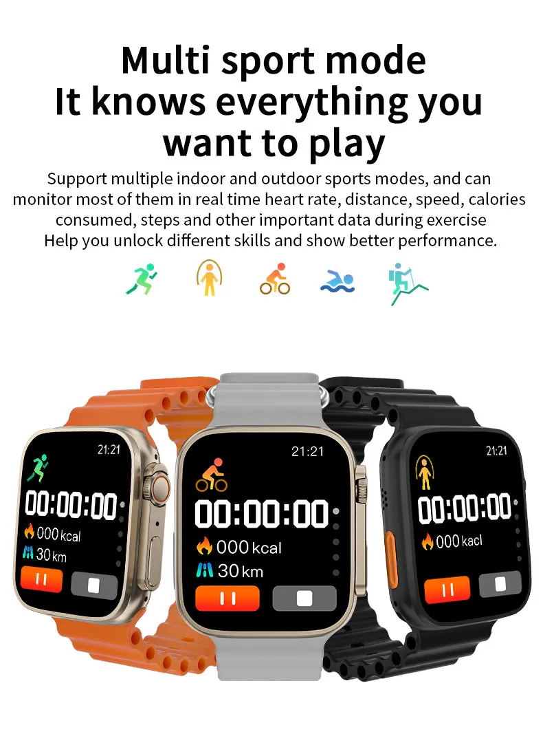 Heart Rate Blood Pressure Bluetooth Bracelet Smart Watch