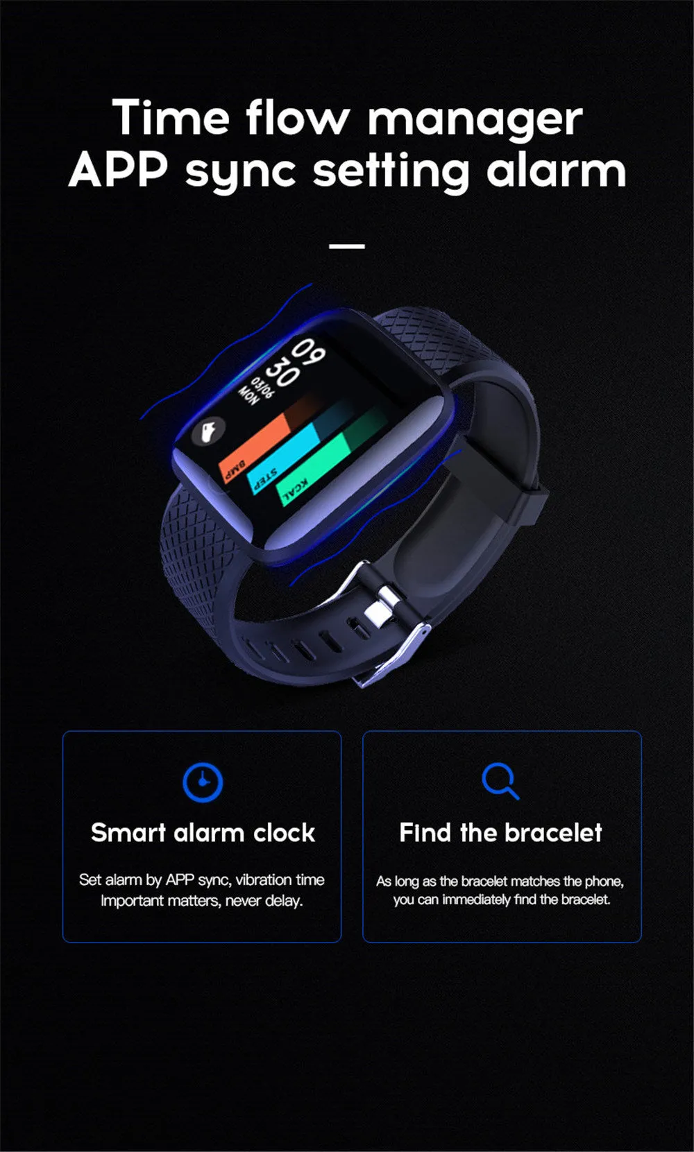 Heart Rate Sleep Monitoring Blood Pressure Smartwatch