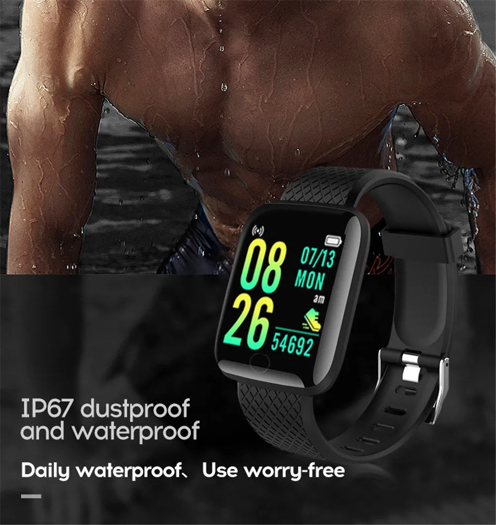 Heart Rate Sleep Monitoring Blood Pressure Smartwatch