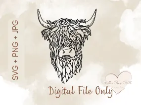 Highland Cow SVG Only