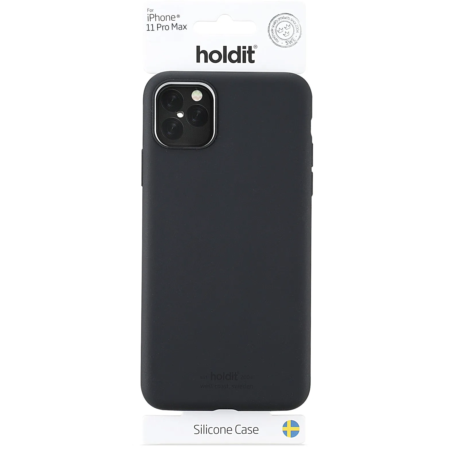 Holdit Phone Case Silicone iPhone 11 Pro Max - Black