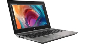 HP ZBook 15 G6 Studio Mobile Workstation - 15.6" IPS FHD (1080p) , Intel Core i7-9750U, Hexa-Core (6 Core), 32GB RAM, 512GB NVMe SSD, Nvidia Quadro T1000 4GB, HDMI, USB-C,  Windows 11 Pro - Turbo Silver - Grade A (Certified Refurbished) - 1 Year Warranty