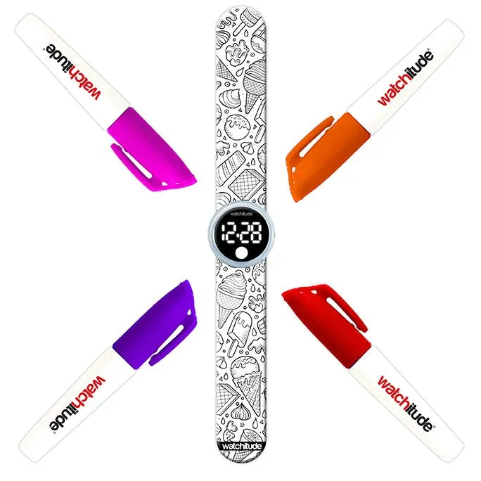 Ice Cream - Color Me Digital Slap Watch