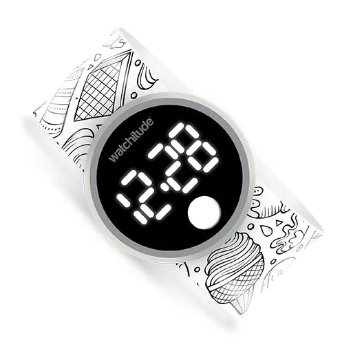 Ice Cream - Color Me Digital Slap Watch