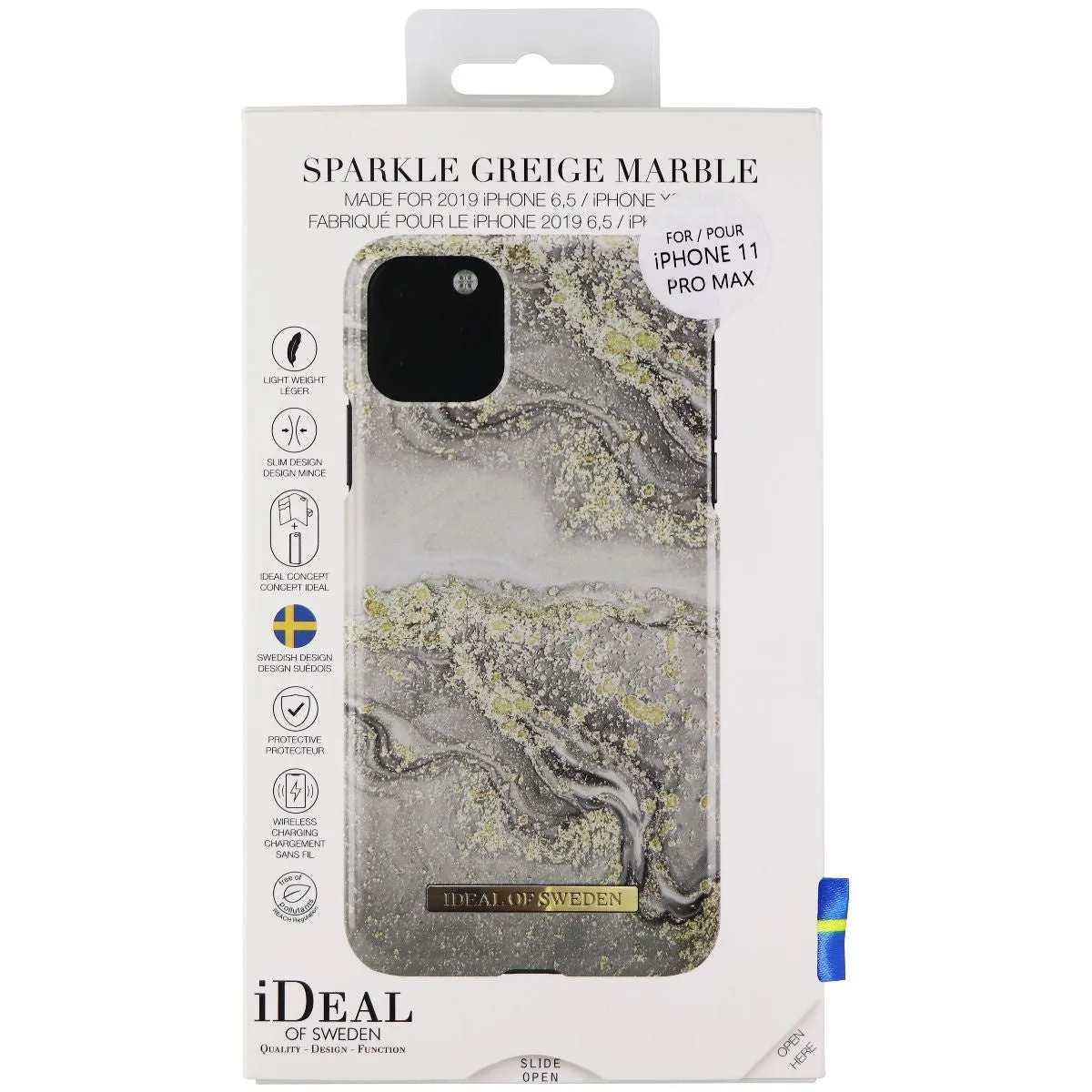 iDeal of Sweden Luxury Case for Apple iPhone 11 Pro Max - Sparkle Greige Marble