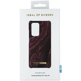 iDeal of Sweden Printed Case for Samsung Galaxy S21 Ultra 5G - Golden Plum