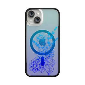 Indigo Infusion | Protective MagSafe Case | Ombre Bouquet Collection for Apple iPhone 13 Series