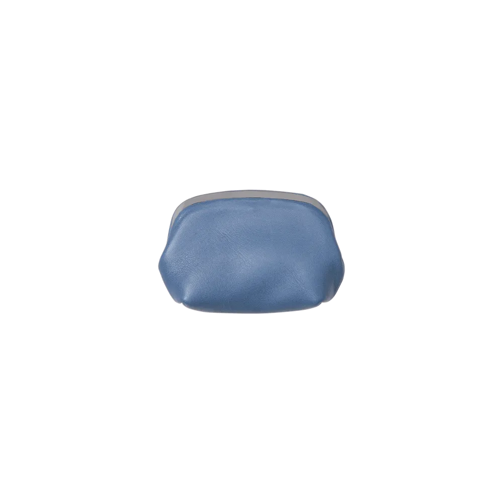 Indigo Mini Gamaguchi Coin Case