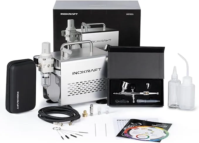 InoKraft Airbrush Kit with Air Compressor