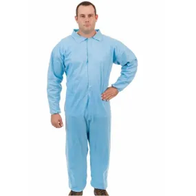 International Enviroguard PyroGuard FR 9012 Outer layer FR Standard Coverall, Elastic Wrist, Open Ankle, Blue, Case of 25