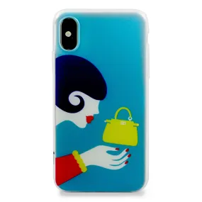 iOrigin iPhone X Cases Flexible Retro Blue Soft TPU Back Cover (Bagaholic)